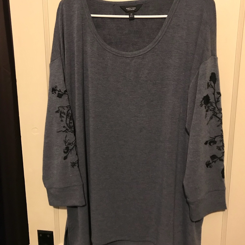 Blue/gray Vera Wang blouse